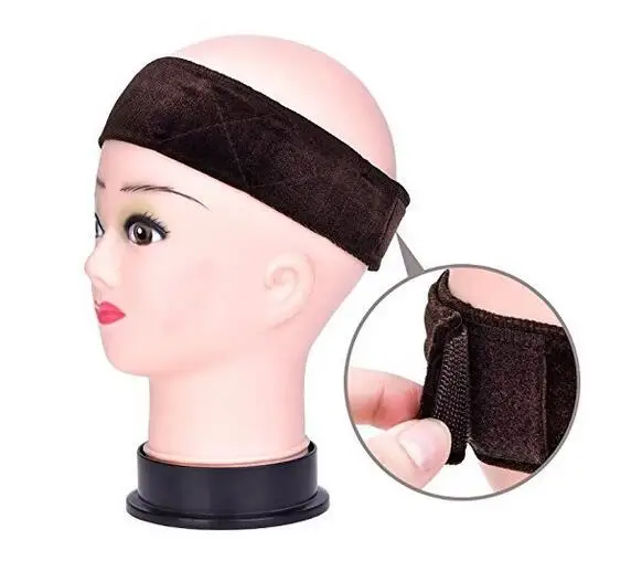 

2022 New Arrival Hand Made Non-Slip Wig Band With Double Sided Velvet Adjustable Wig Hair Band Headband In Brown/Black/Blonde