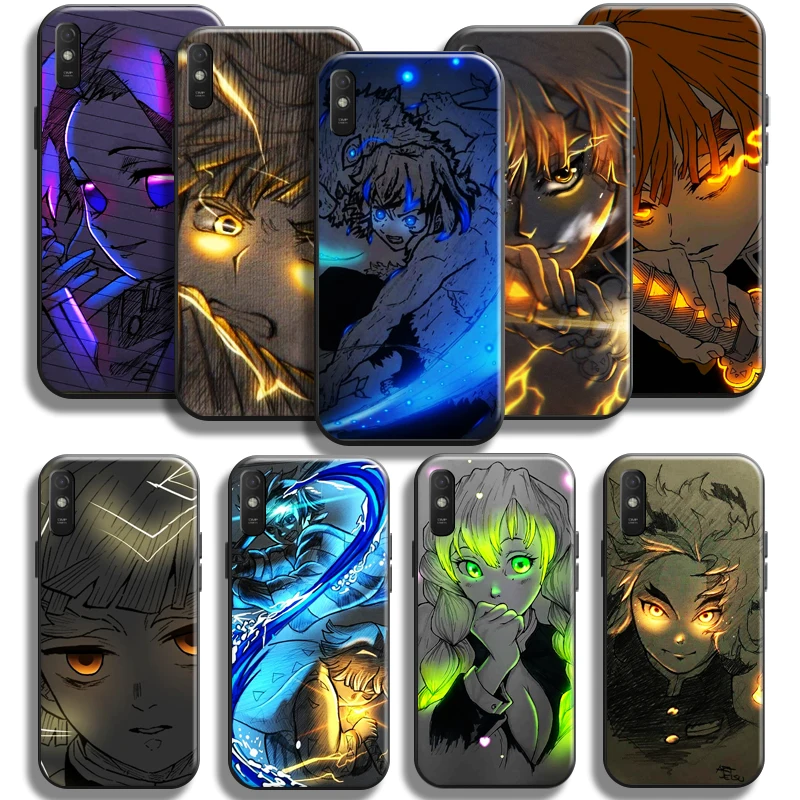 

Demon Slayer Agatsuma Zenitsu Case For Xiaomi Redmi 9A Phone Case For Redmi 9AT Silicone Cover Soft Coque Funda Black TPU