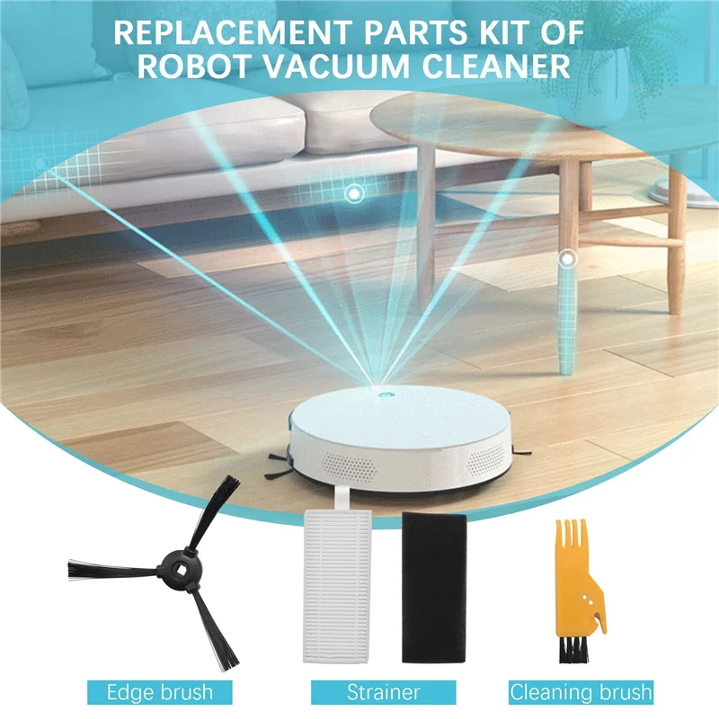 10 фильтров и боковых щеток для робота-пылесоса Lefant M201 T700 M520 M571 M501B M301