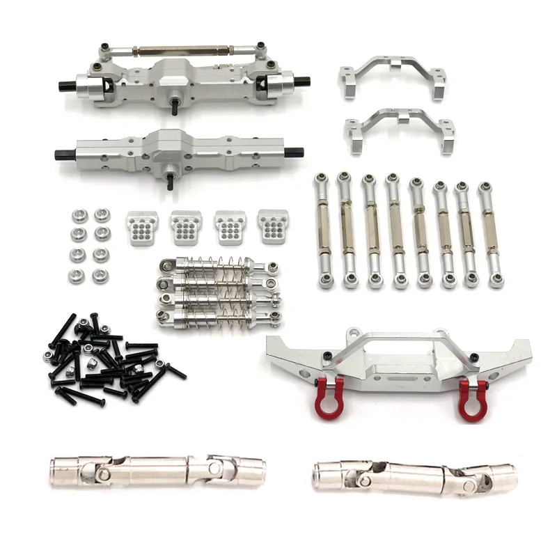 Feiyu FY003-5A WPL Model C14 C24 1/16 RC Car Upgrade Parts, Metal Axle, Front Bumper and other Modification Kits images - 6