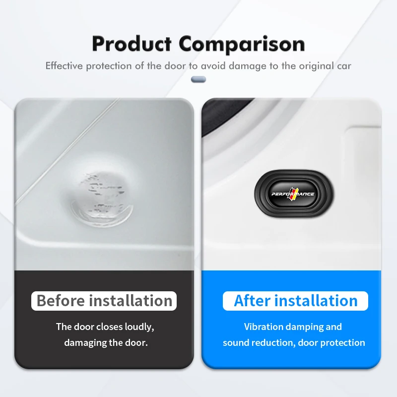 Для BMW X1 X3 X5 E39 E46 E90 F20 E60 F30 E36 F10 E87 E70 E91 Противоударная силиконовая накладка на дверь