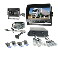 long vehicle parking sensor 7 inch monitor camera buzzer alarm rear camera and sensor for dumptruck