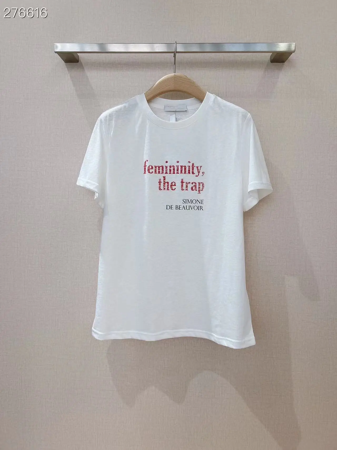 

Fyion Sicily Loose T-Shirts 2022 Summer New Fashion Design Women Runway High Quality Vintage Letters Print Casual White Top