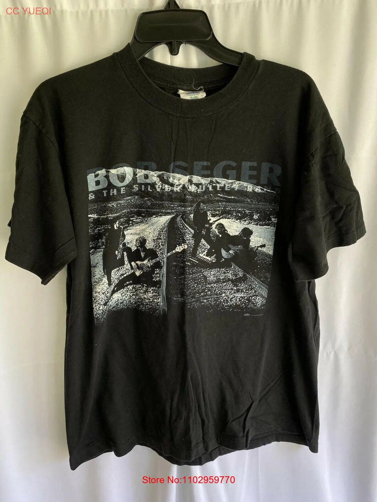 Винтажная Серебряная цилиндрическая повязка Bob Seger 1996 туристическая рубашка