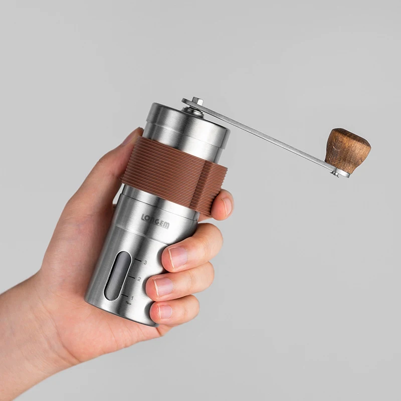 

Portable outdoor small stainless steel hand grinder coffee bean manual grinder home
