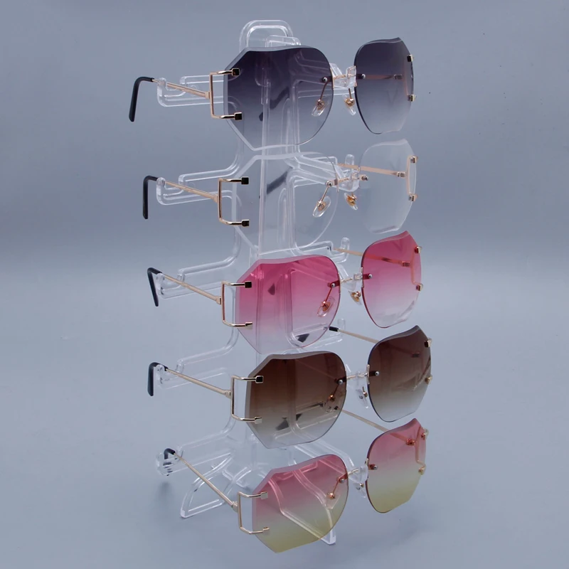 

Portable 5 Layers Glasses Eyeglasses Show Stand Holder Sunglasses Frame Display Rack Eyewear Organizer Show Holder Tray 066C
