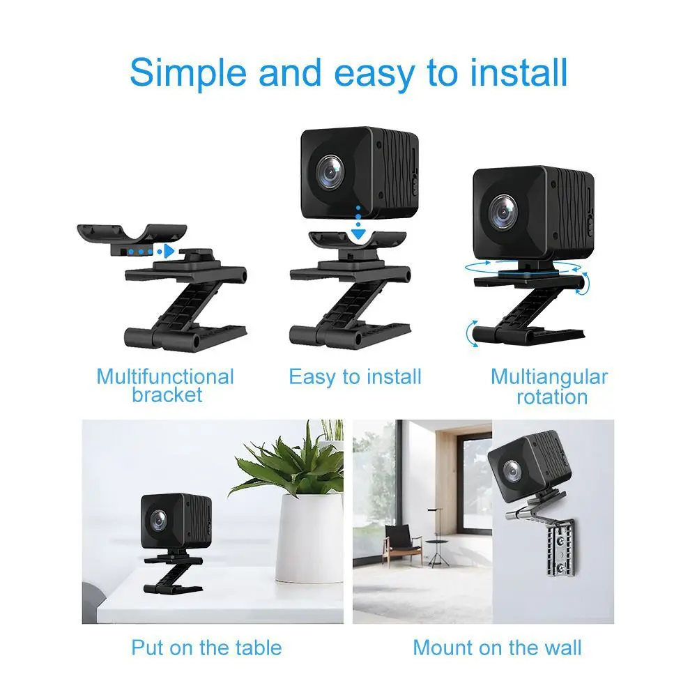 

Мини-камера видеонаблюдения с поддержкой Wi-Fi, 1080P