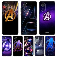 the avengers logo marvel for honor 60 50 20 se pro x30 10x 10i 10 9x 9a 8x 8a lite silicone soft tpu black phone case capa cover