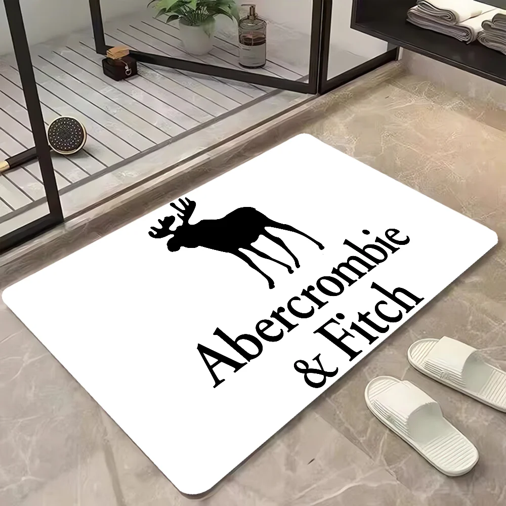 Замшевый ковер Abercrombie для спальни современный полосатый принт устойчивый к