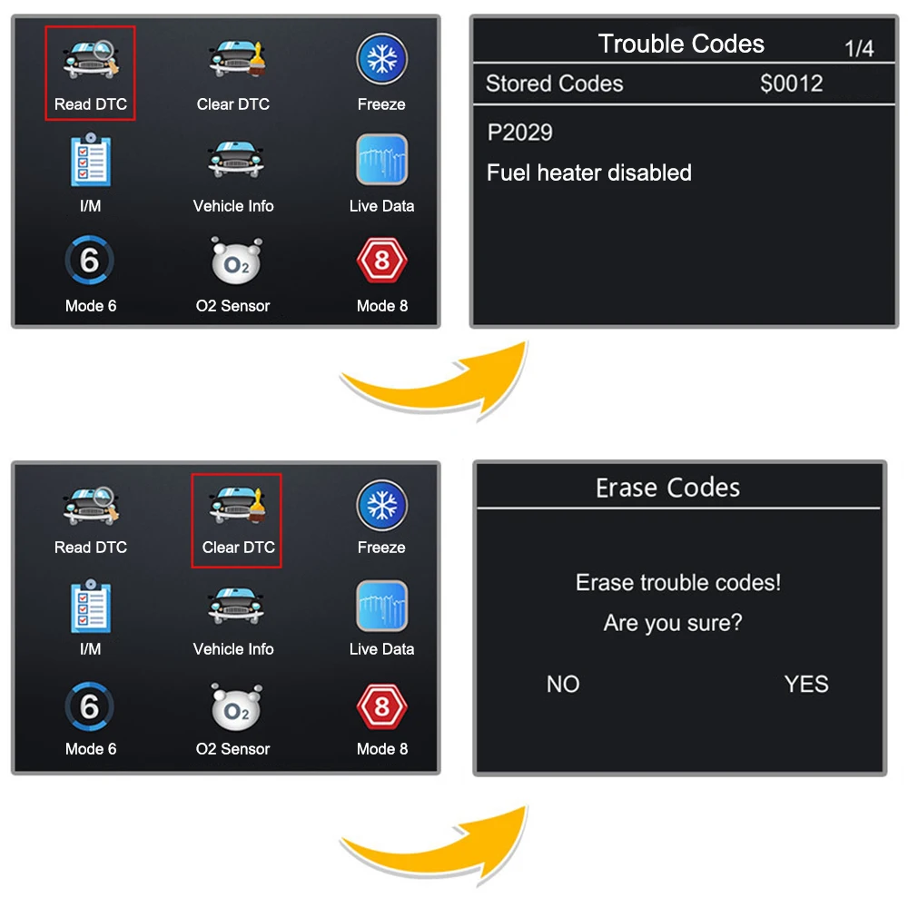 Считывание ошибок двигателя V519 Elm327 Обнаружение напряжения аккумулятора