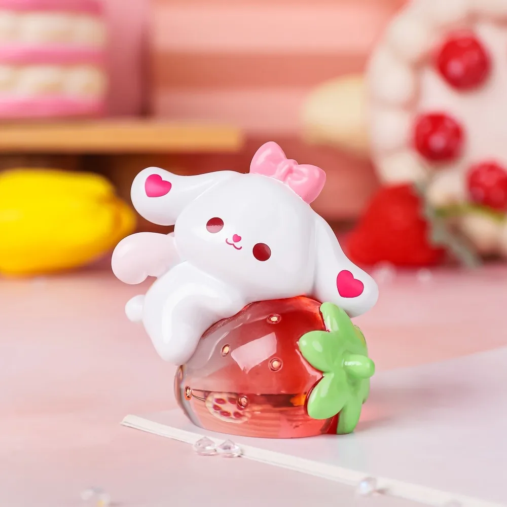Ремесла из смолы фигурка клубничного кролика модель игрушки статуя мини-кролик
