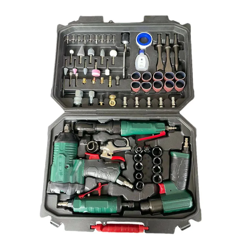 

71PC AIR TOOL KIT/ 1/2"AIR IMPACT WRENCH/3/8"AIR RATCHET WRENCH/150MM AIR HAMMER /MINI AIR DIE GRINDER