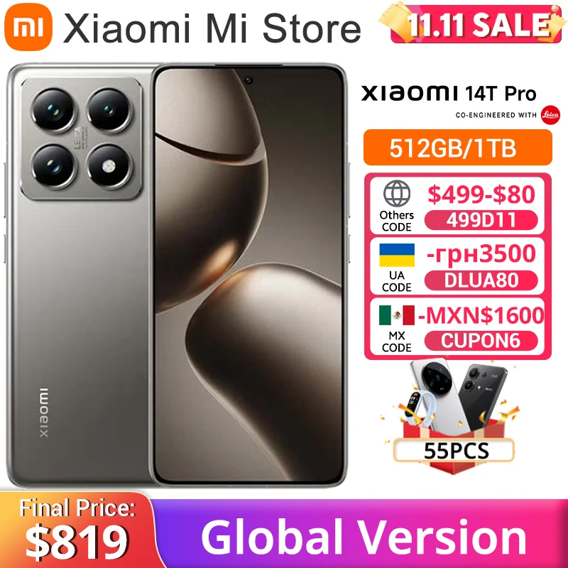 Смартфон Xiaomi 14T Pro 12/512ГБ 12/1ТБ global