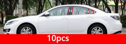 Для Mazda 6 GG GH GJ GL 2012 2011 2010 Автомобильная Центральная средняя Колонка PC оконная отделка Декоративная полоса B C 2002-2009
