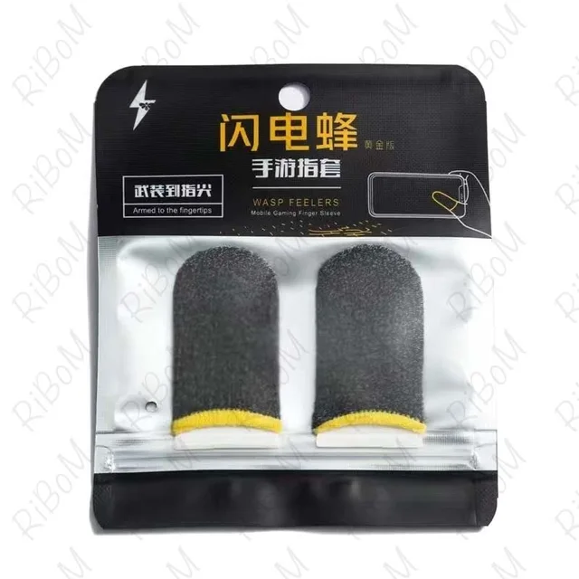 Finger Gloves For Gaming Fiber Thumb Cover Phone Screen Glove Cellphone Fingertip Cuff Game Controller Mini Sleeves Sweatproof 3