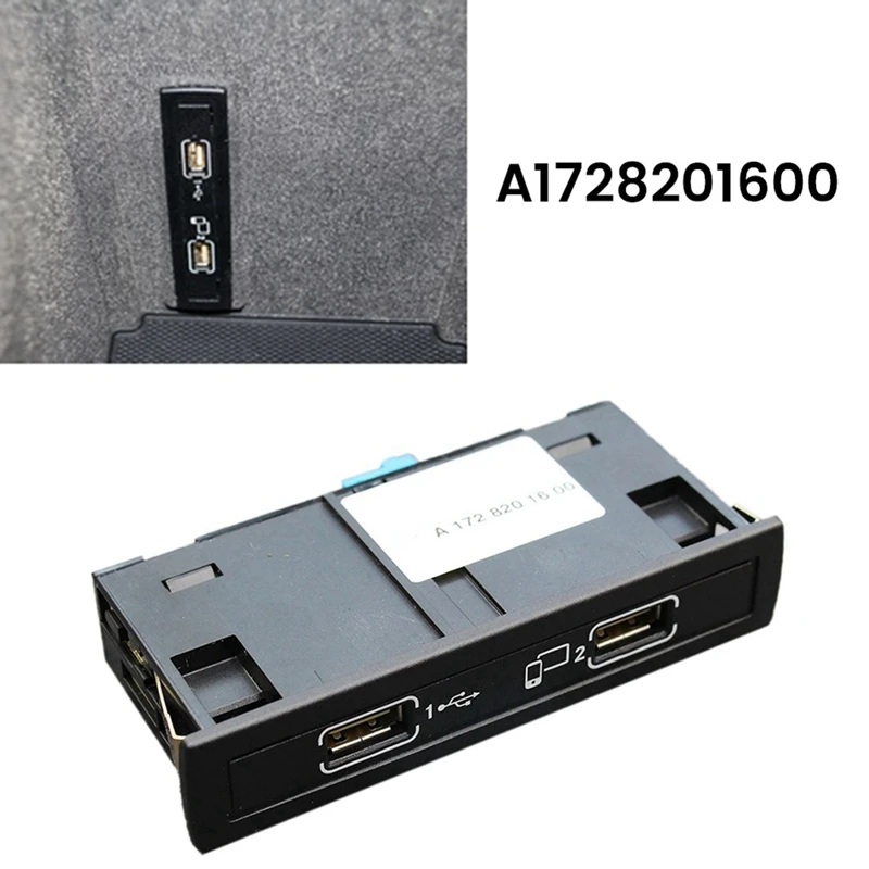 

Автомобильная Мультимедийная коробка с черной розеткой для Mercedes-Benz CLA200 GLA200 CLS GLE A1728201600 A17282028626