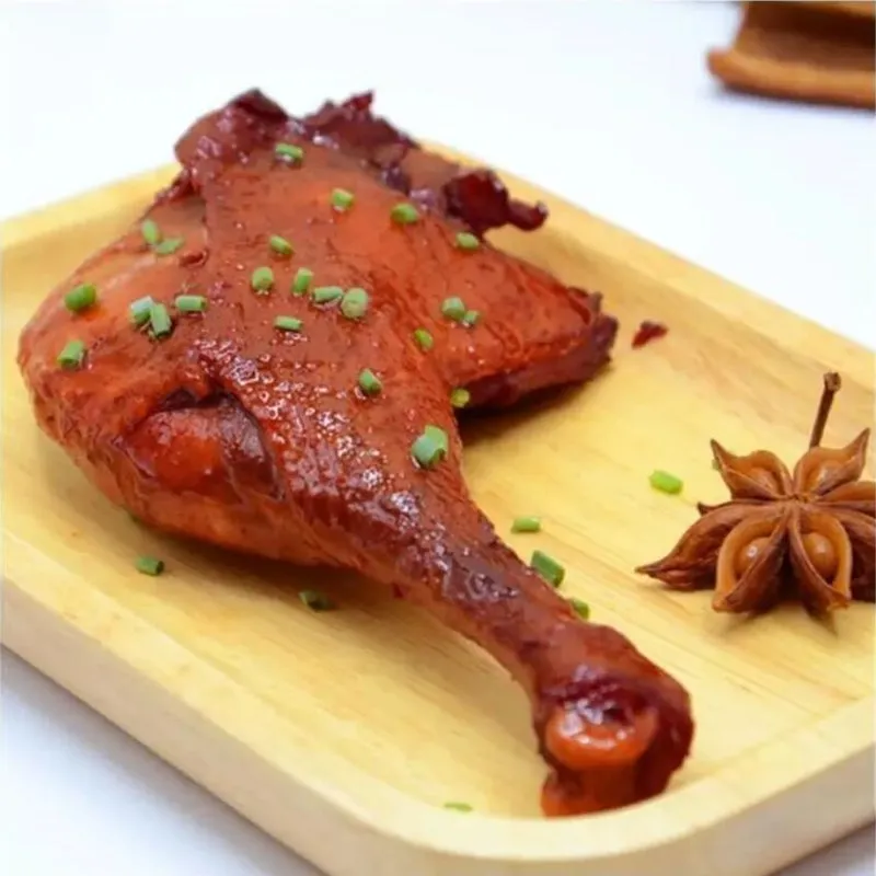 

Free Shipping 5 bags Duck Thighs salt baked crispy spicy duck leg instant Vacuum cooked stewed duck snack 110g / bag