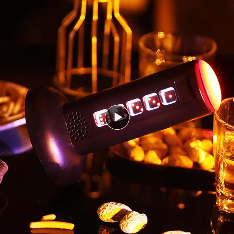 

Electric Electronic Dice Cup Dice Sieve Cup Bar Party Toy Traditional Dice Cup And Dice. (with 3 No.7 Batteries)