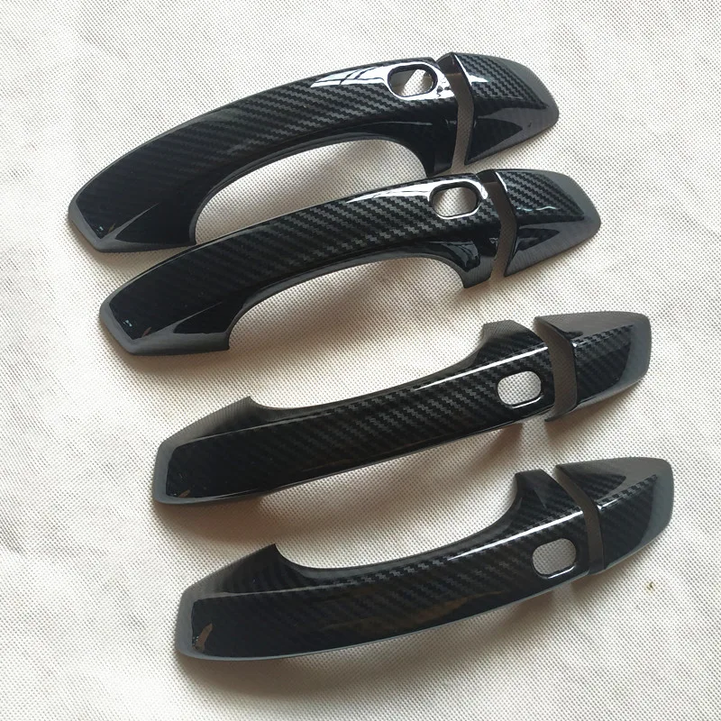 

Suitable For Volkswagen VW Touareg CR MK3 2019 Accessories Door Handle Cover trim plastic Imitation carbon fiber