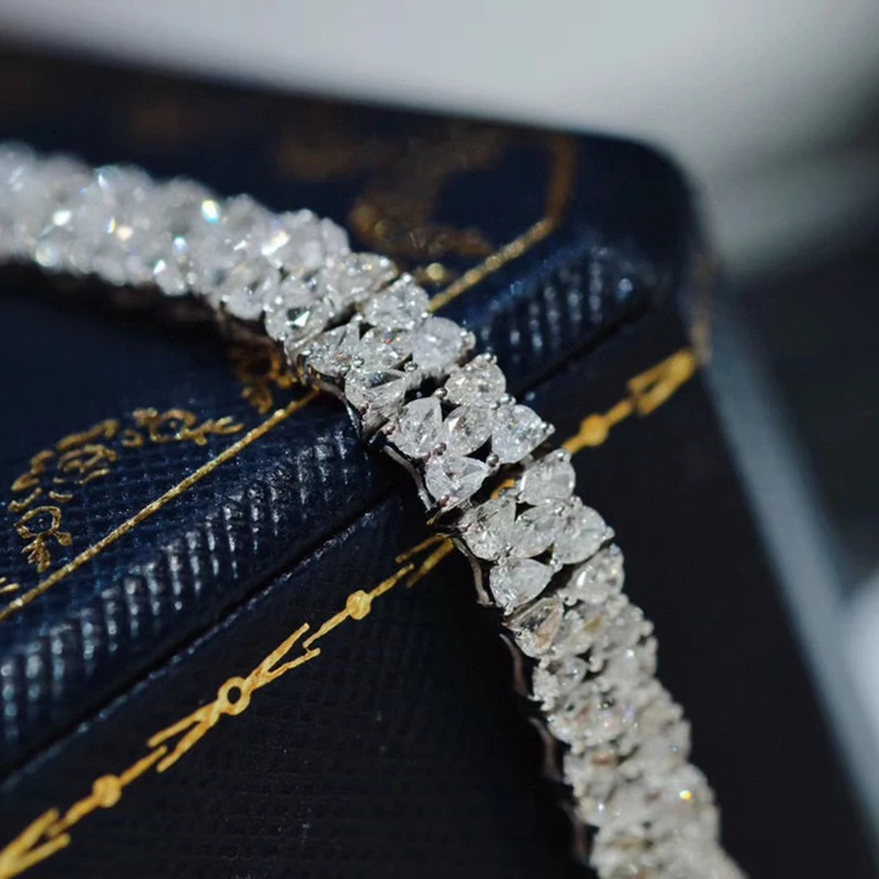 Aazuo 18K Изящные Ювелирные изделия из белого золота настоящие бриллианты 7 0 карат