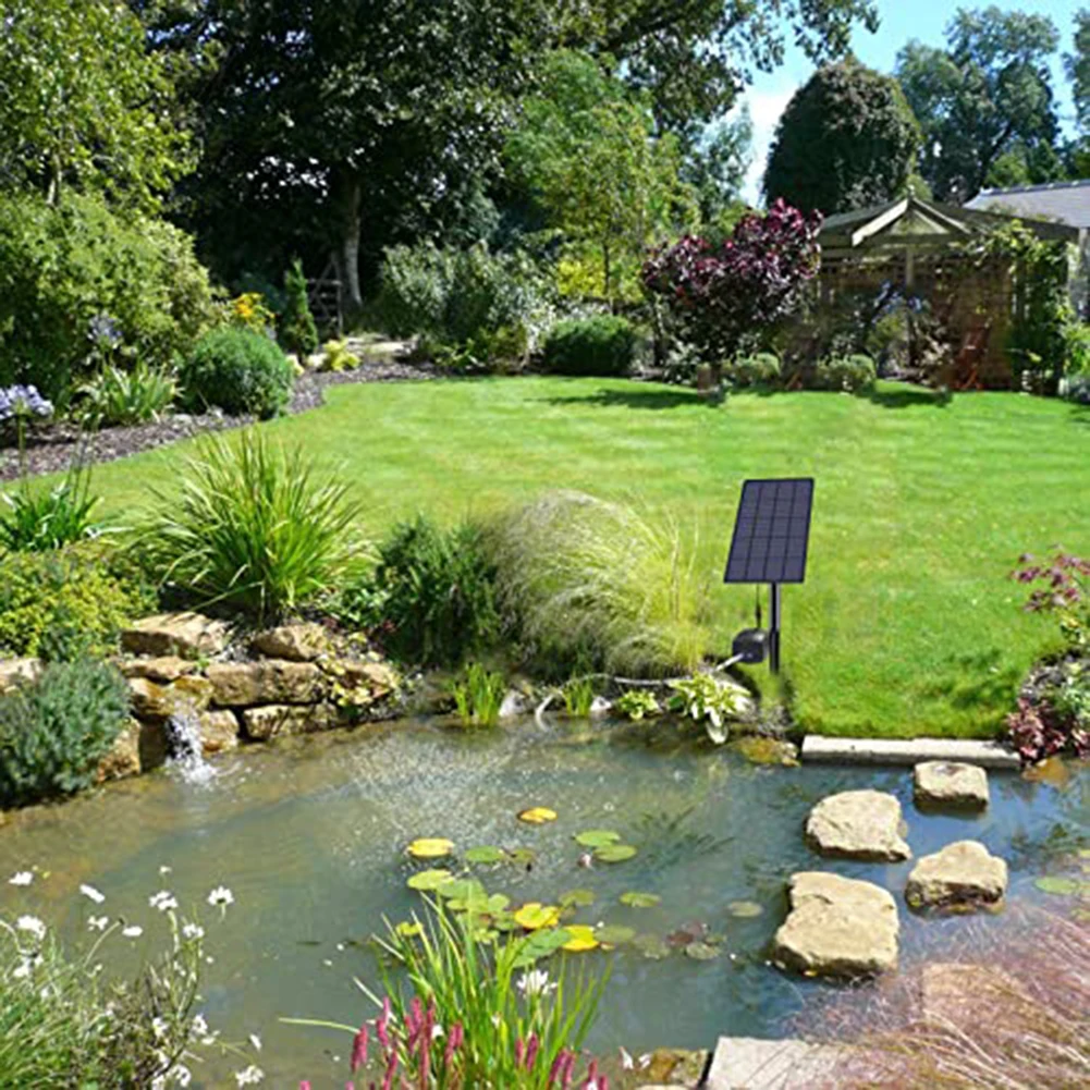 2 5 Вт 6 В открытый двор небольшой пруд для рыбы на солнечной энергии аэратор насос