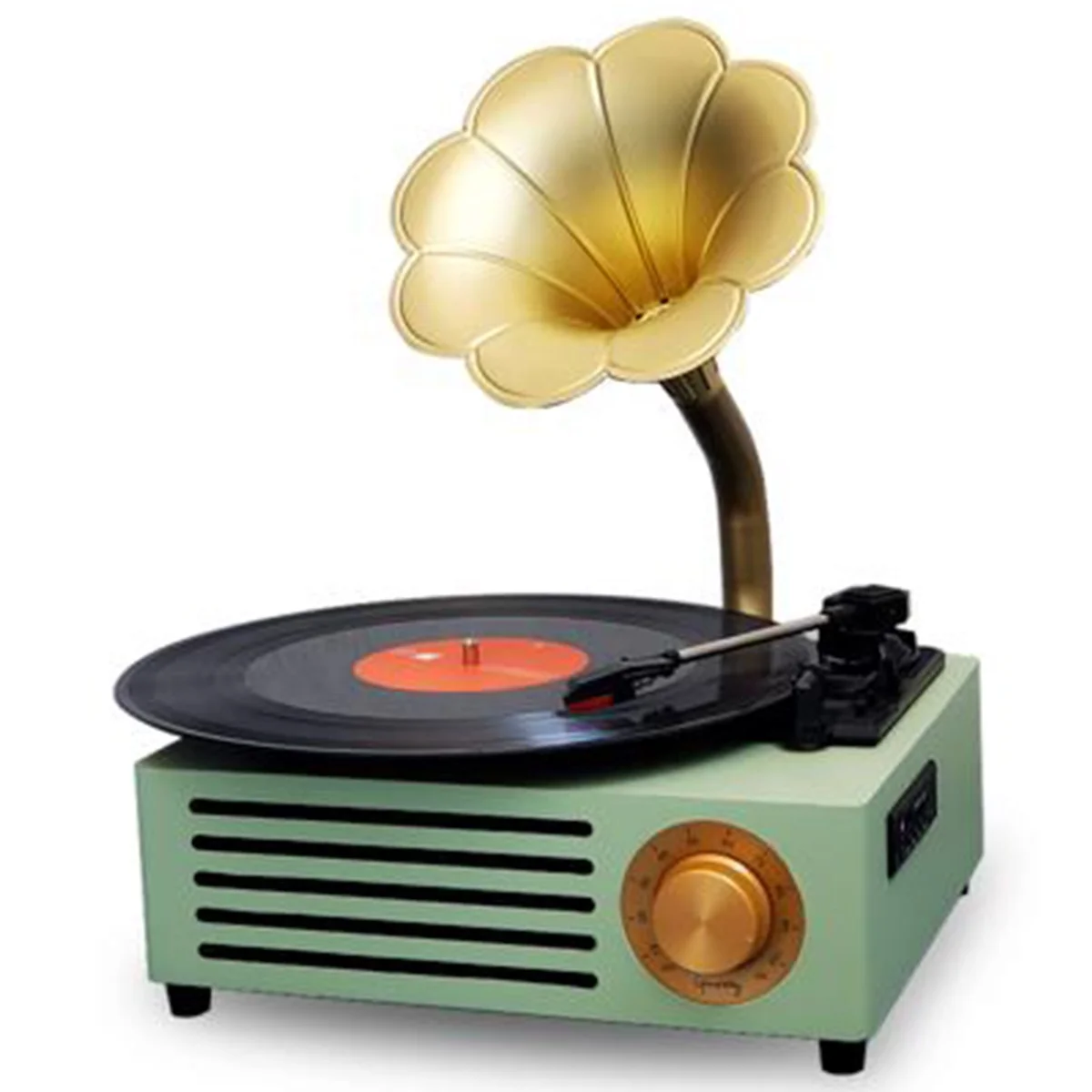 

2021 Hot Sale New Turntable Phonograph Retro Horn Vinyl Record Player