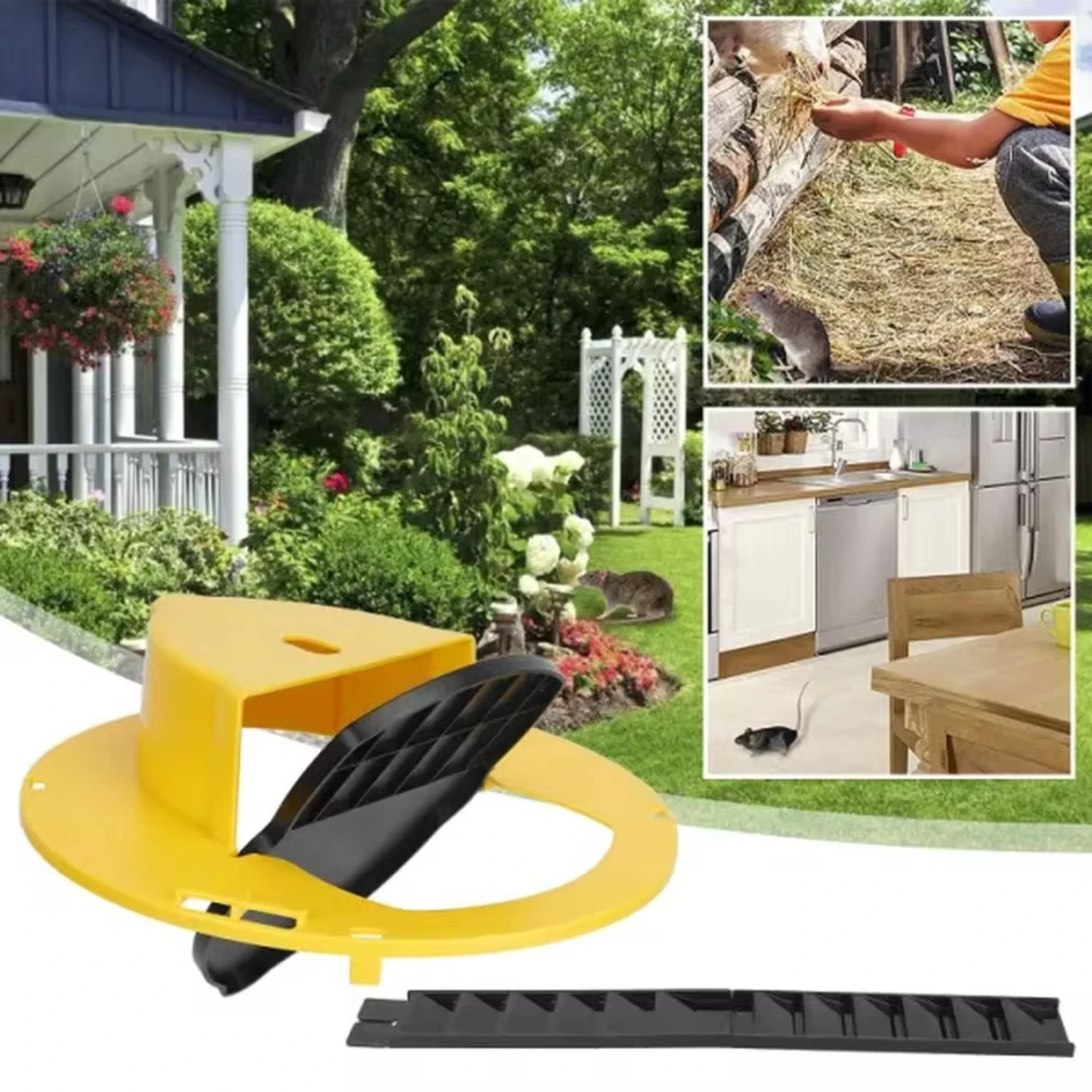 Гуманная крышка ведра ловушка для мыши крыс многоразовая слайд-ловушка