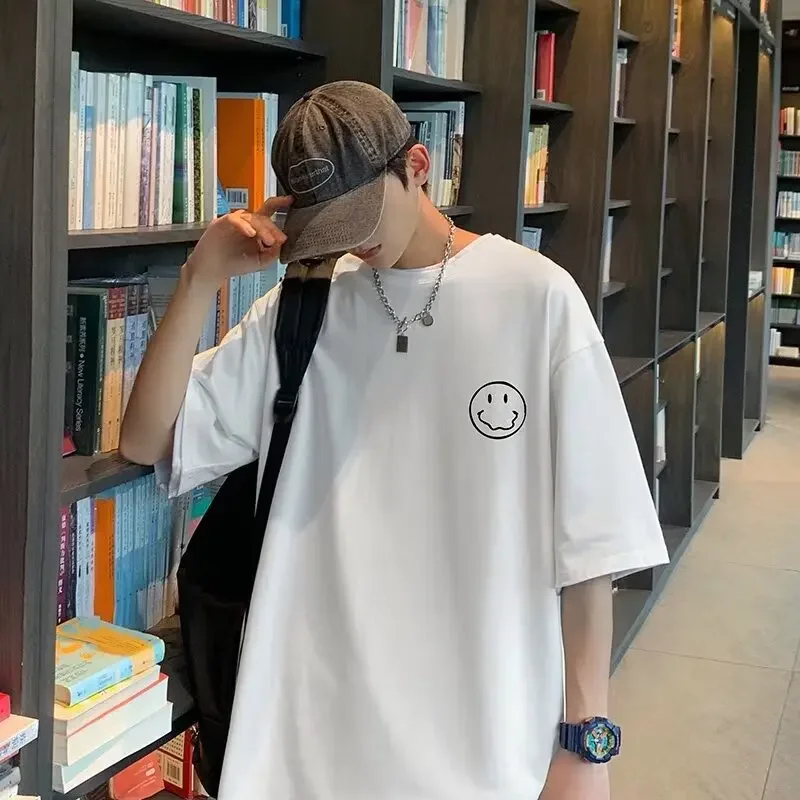 Футболка мужская с коротким рукавом Повседневная Свободная универсальная