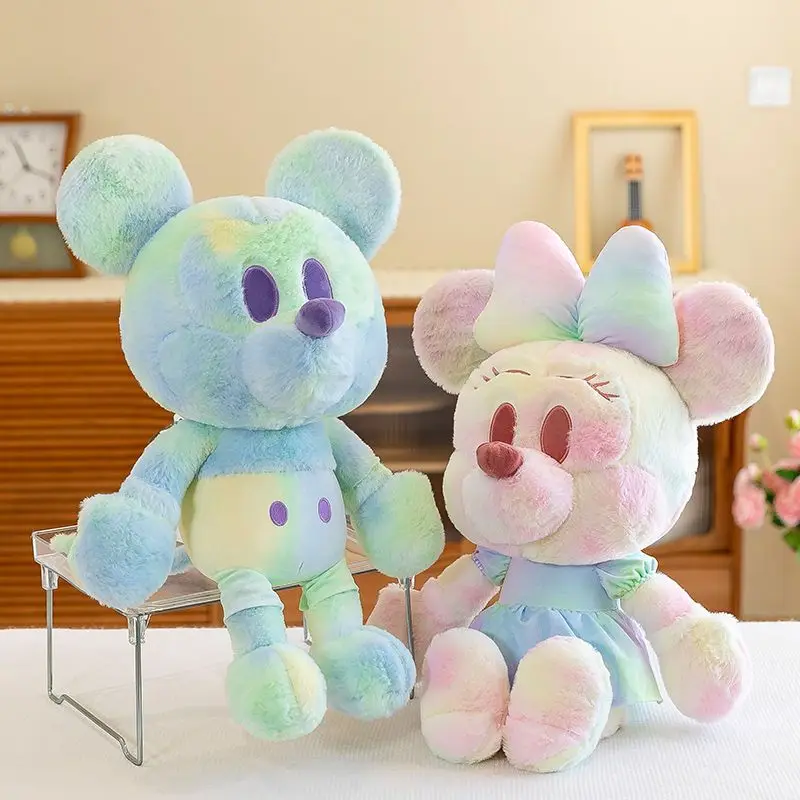 

Kawaii Disney Gradient Minnie Mickey Doll Doll Plush Toy Mickey Mouse Cute Ragdoll Sleeping Pillow Anime Holiday Gift Wholesale