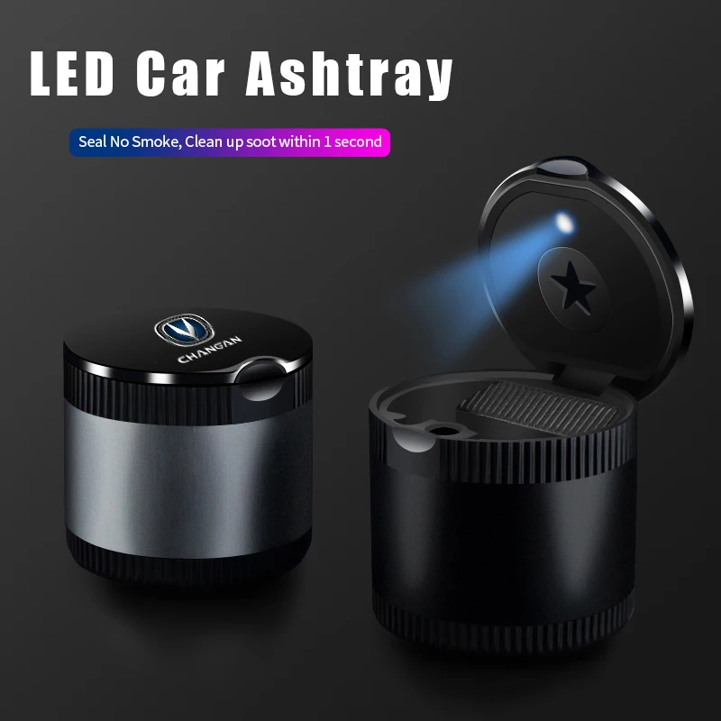 

LED Car Ashtray for Changan Logo CC CS35 CS85 CS95 CS75 CS15 Alsvin V7 V3 Eado CX70 CX20 CX30 CS70 CS55 Raeton XT Decoration