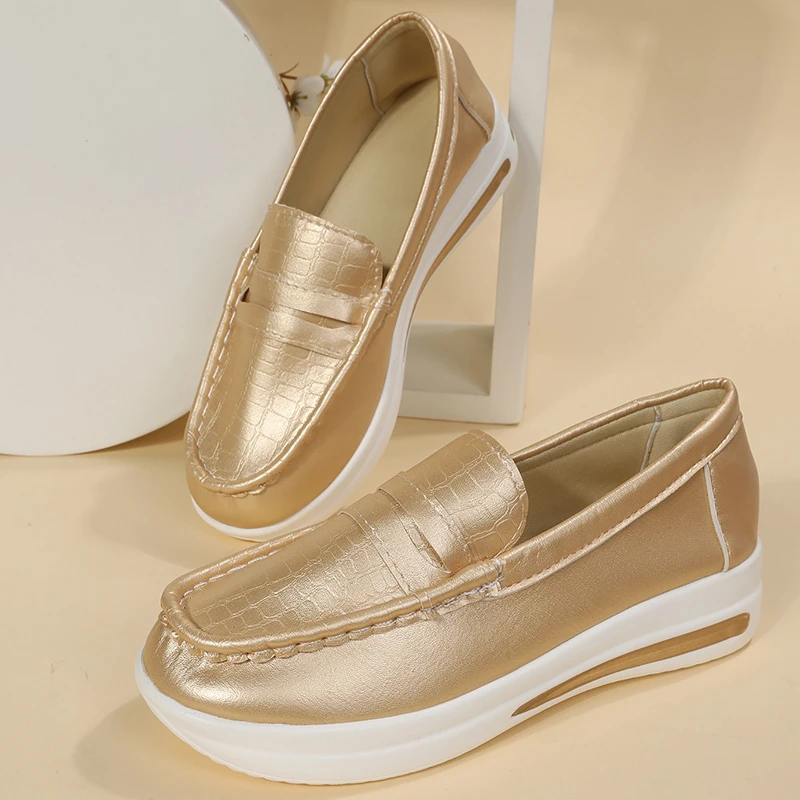 

Platform Comfortable Women Sneakers Fashion Thick Bottem Casual Shoes Women Increase Vulcanize Shoes Plus Size Shoes Women