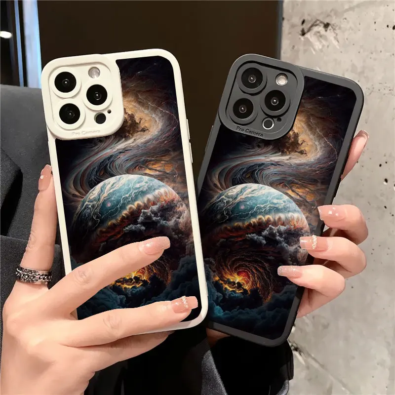 

Fantasy Sky Scenery Cloud Phone Case For iPhone XS X XR 14 13 12 11 Pro Max 14 Plus 7 8 Plus SE 2020 Soft Silicone Phone Covers