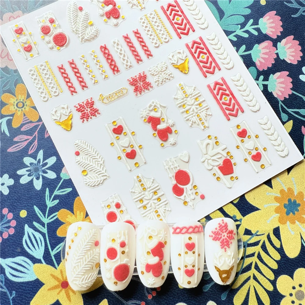 Новейшие TSC-572 Love Gloves серии 3d наклейки для дизайна ногтей шаблон DIY инструмент