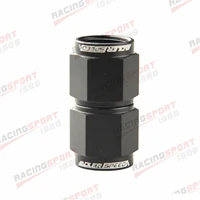 adlerspeed an 6 female to an6 female straight adapter aluminum fitting black