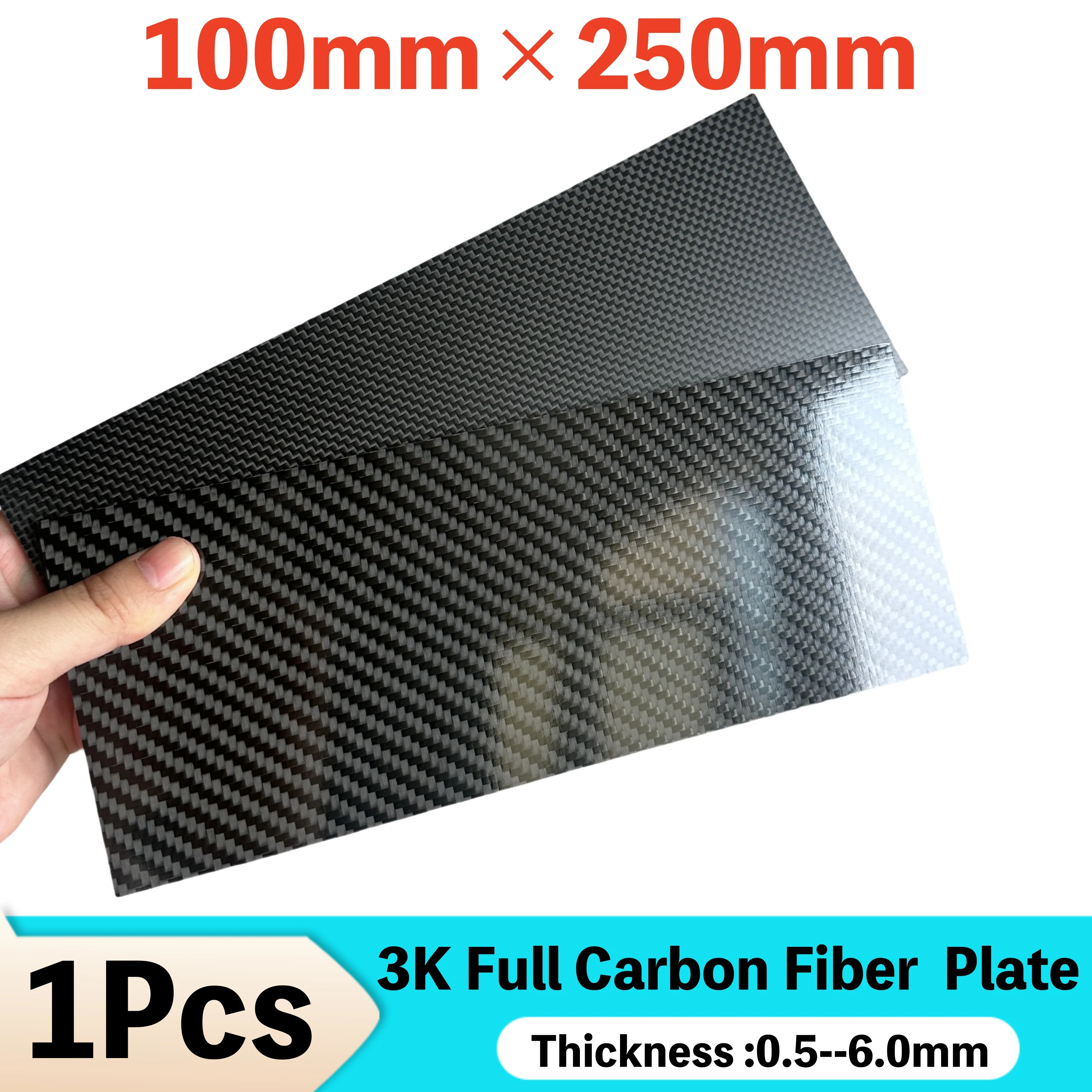 

Листы из углеродного волокна Materi 100x250 мм черный