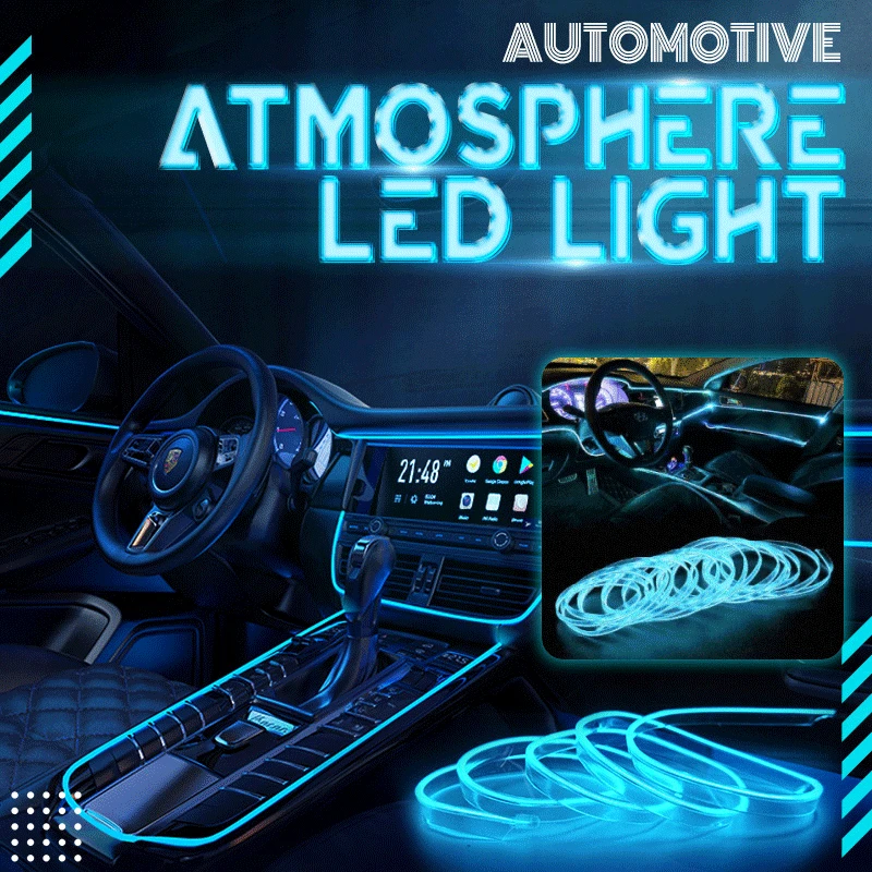 

4-in-1 Line Automotive LED Atmosphere Light DIY Flexible Neon Light Glow Rope