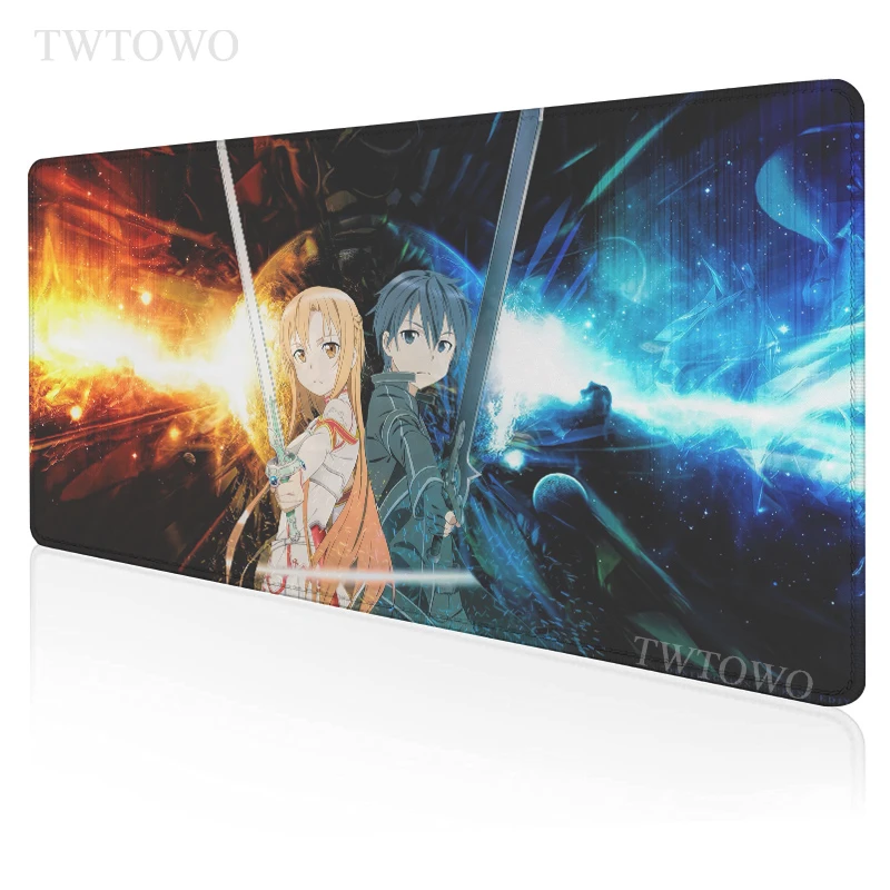 

Sword Art Online Mouse Pad Gamer Large New keyboard pad MousePads Desk Mats Carpet Natural Rubber Soft Desktop Mouse Pad