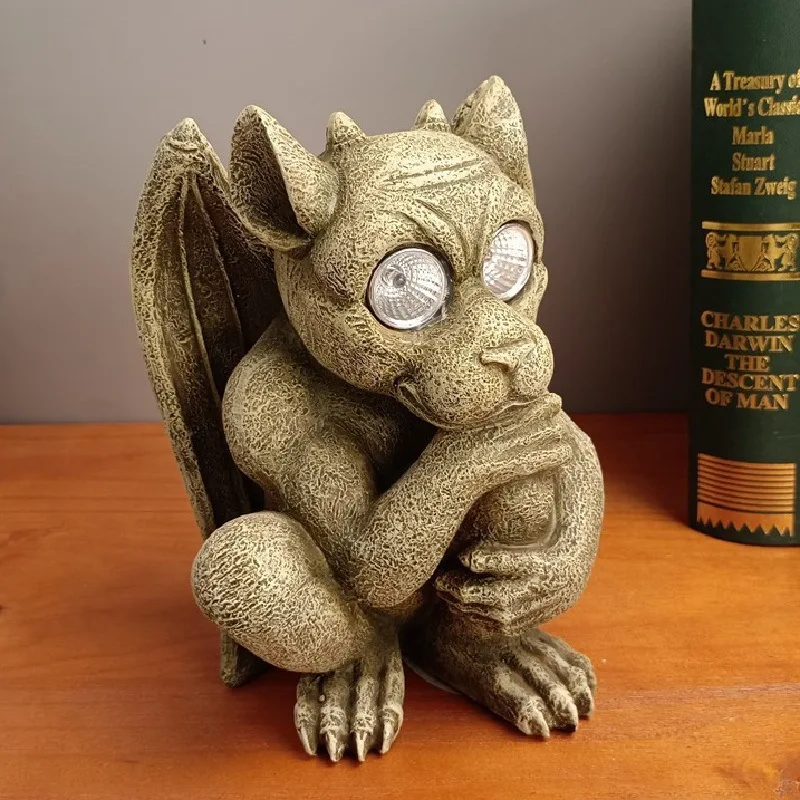 

Home Garden Creative Gargoyle Demon Sculpture Outdoor Decorations Resin Ornaments Modern Home Decor Handicraft