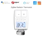 Термостат Tuya ZigBee с регулятором температуры, привод клапана радиатора, голосовое управление, работает с приложением Alexa