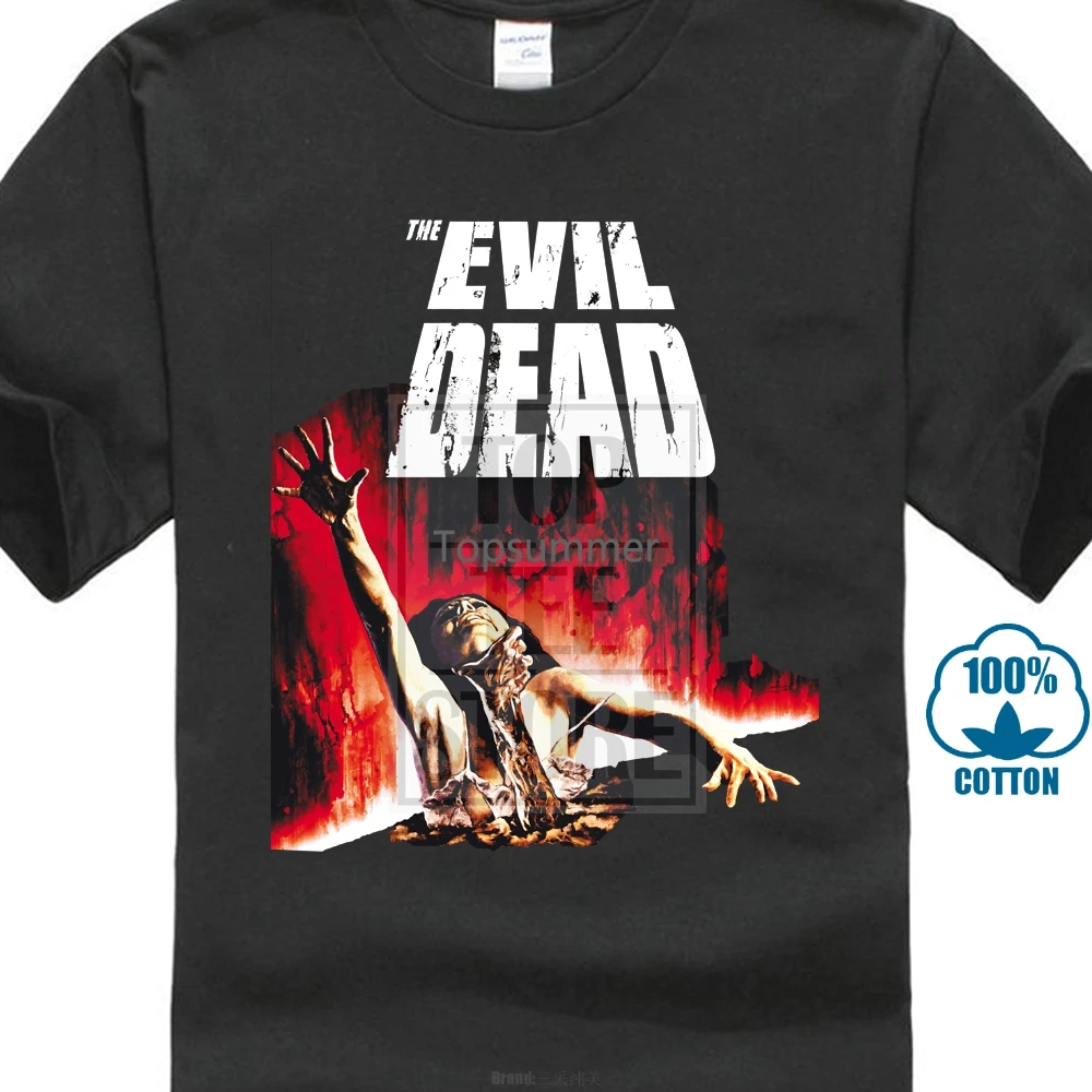 

Evil Dead V5 Movie Black Graphite T Shirt All Sizes S 4Xl