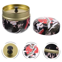 2pcs sealed tea leaf storage canisters iron tea caddies practical iron cans