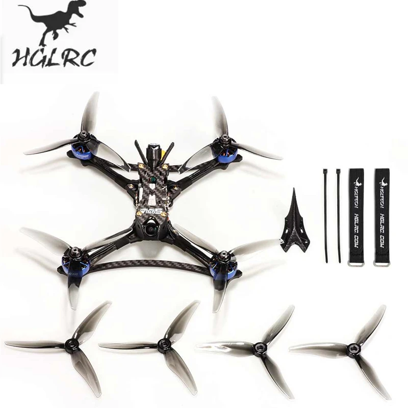 

HGLRC Wind5 Lite HD 6S TrueX 5 Inch 208mm FPV RC Racing Drone w/ Zeus 45A BLHeli_32 3-6S 4 In 1 ESC F722 MINI Flight Controller