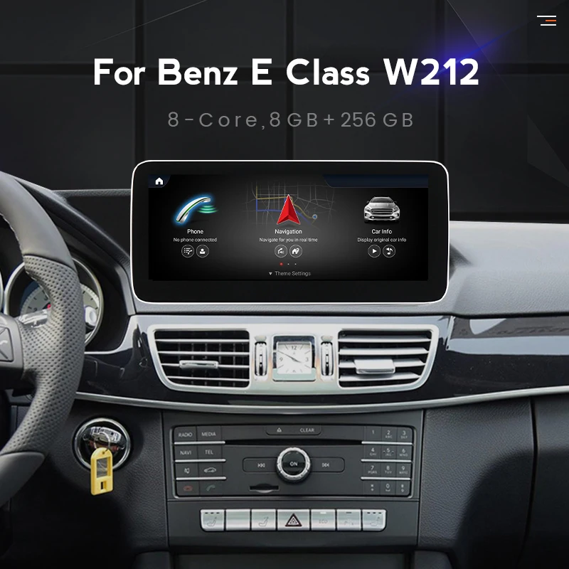 Автомобильный мультимедийный плеер Dvd-плеер на Android 11 с GPS Wi-Fi для Mercedes Benz E Class W212 E200