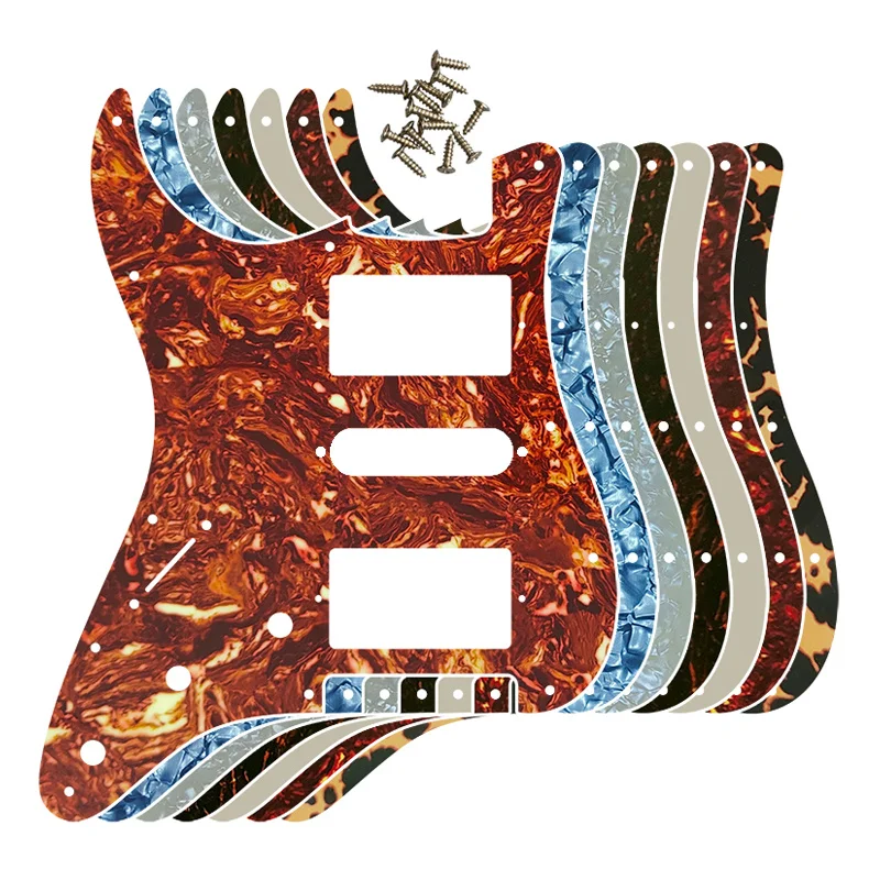 5pcs Guitar Parts - Left Handed 72' 11 Screw Holes Standard Two Humbuckers Single St HSH PAF Guitar Pickguard Scratch Plate enlarge