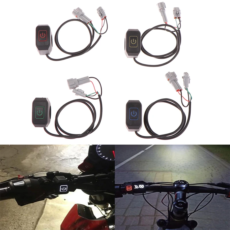 

Motorcycle Switch Headlight Horn Modified Control Switch With LED Lights Accessories