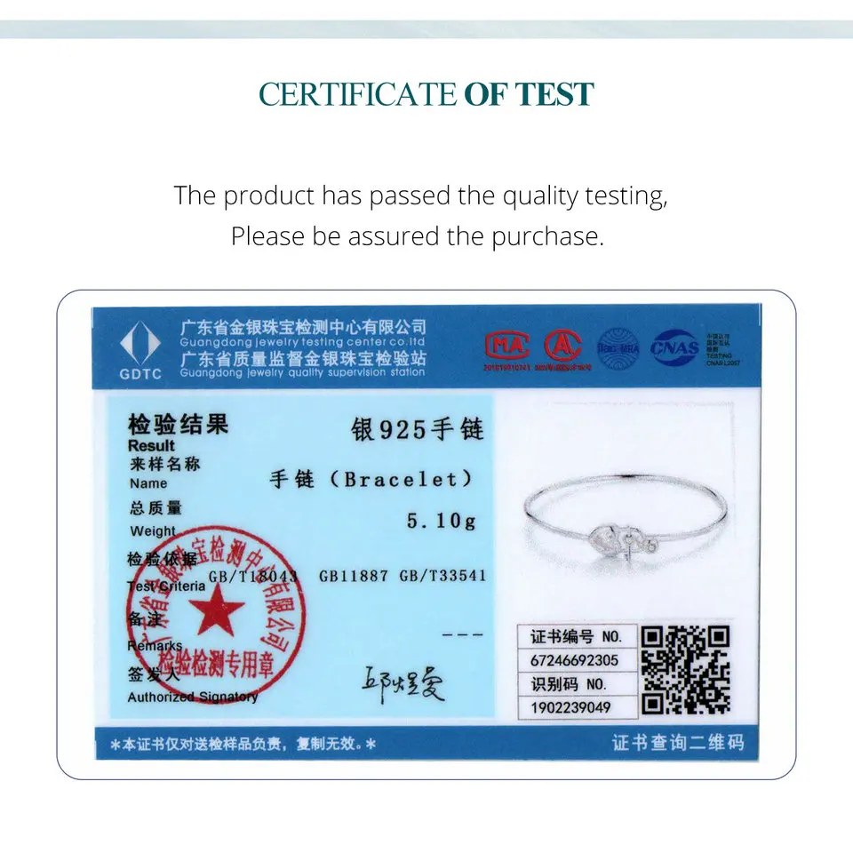 Браслет-цепочка женский из серебра 925 пробы в форме сердца