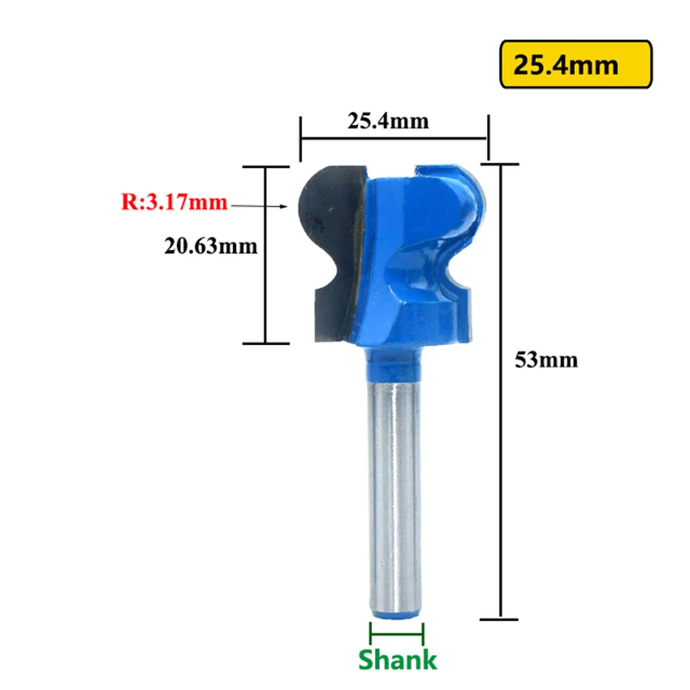 

1pc Shank Double Finger Router Bits For Wood Milling Cutter Industrial Grade Bit 6mm High Hookshear Angles Drawer