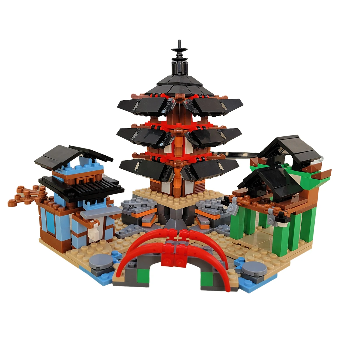 Конструктор храм и дракон совместимый с фигурками