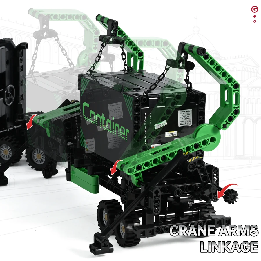 1202 шт. Детский конструктор Технический грузовик