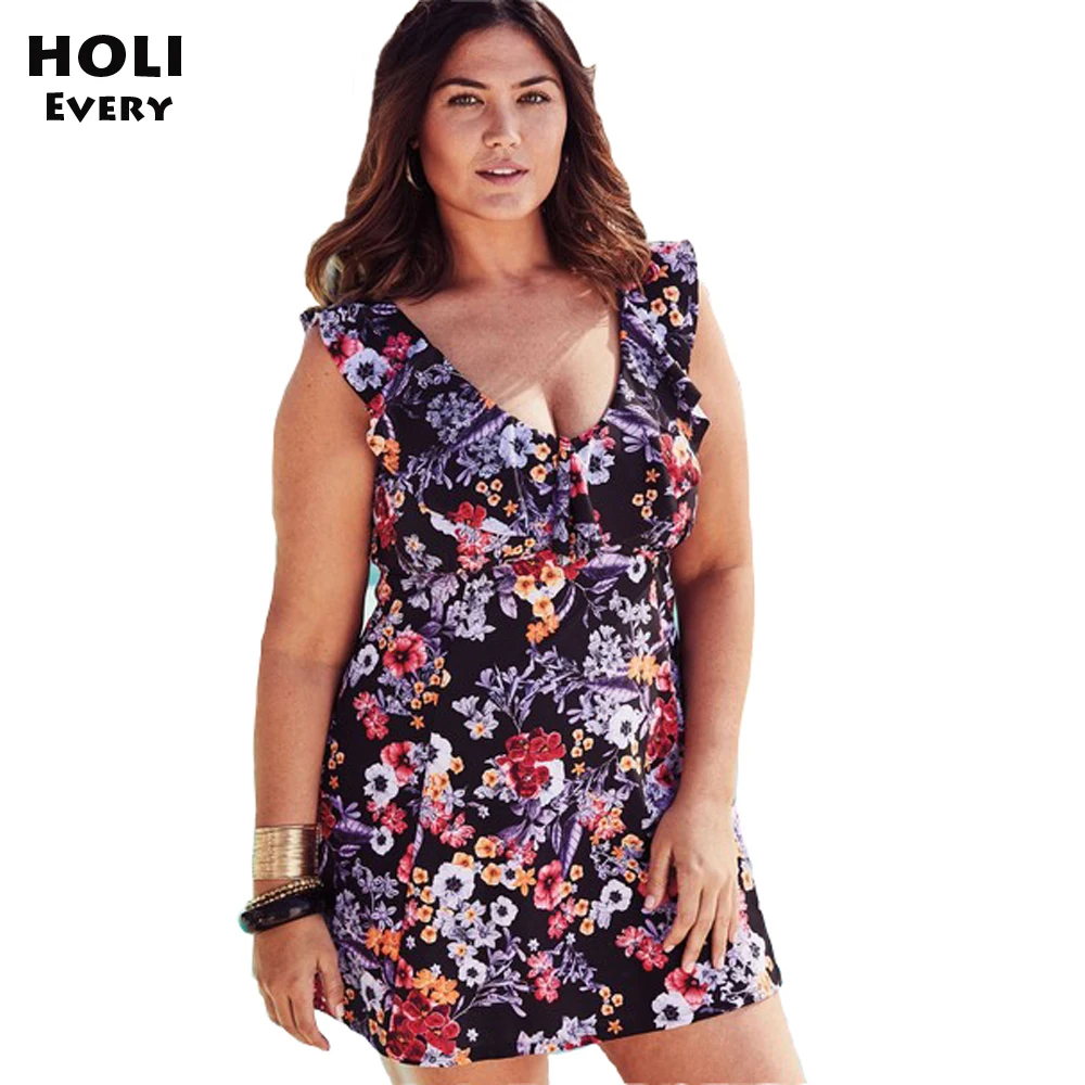 Женский раздельный купальник танкини большого размера пляжная одежда XXXL Badpak 35